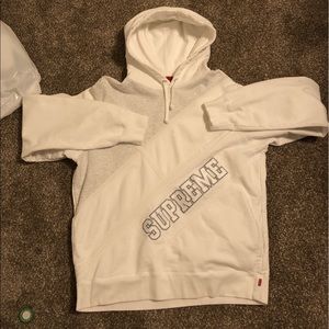 Supreme diagonal hoodie